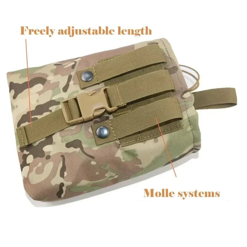 Tactical Foldable Dump Pouch | MOLLE EDC Utility Drop Bag Tactical Dump Pouch QXL