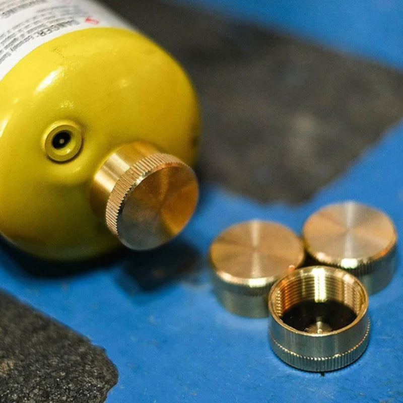 Solid Brass Protective Cap for 1 LB Propane Cylinders Propane Cylinder Cap QXL