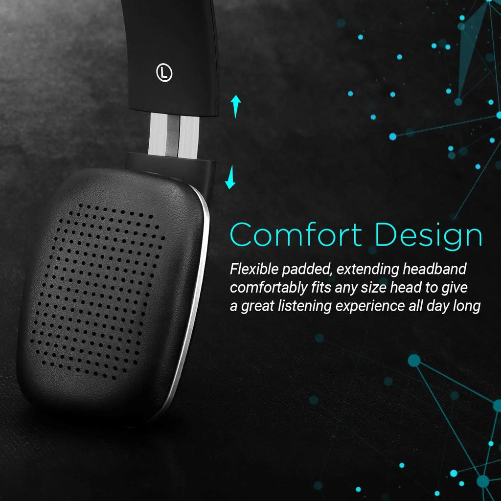 YITHOR On-Ear Bluetooth Headphones with Mic | Stereo Sound Bluetooth Headphones QXL