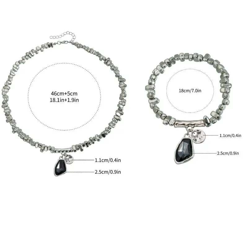 Elegant Metal Glitter Pendant Necklace | Women's Statement Jewelry Pendant Necklace QXL