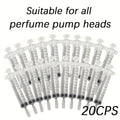 20-Pack Perfume Transfer Pump Syringes for Refillable Bottles Perfume Transfer Syringe QXL Plastic M252 20pcs 10ml