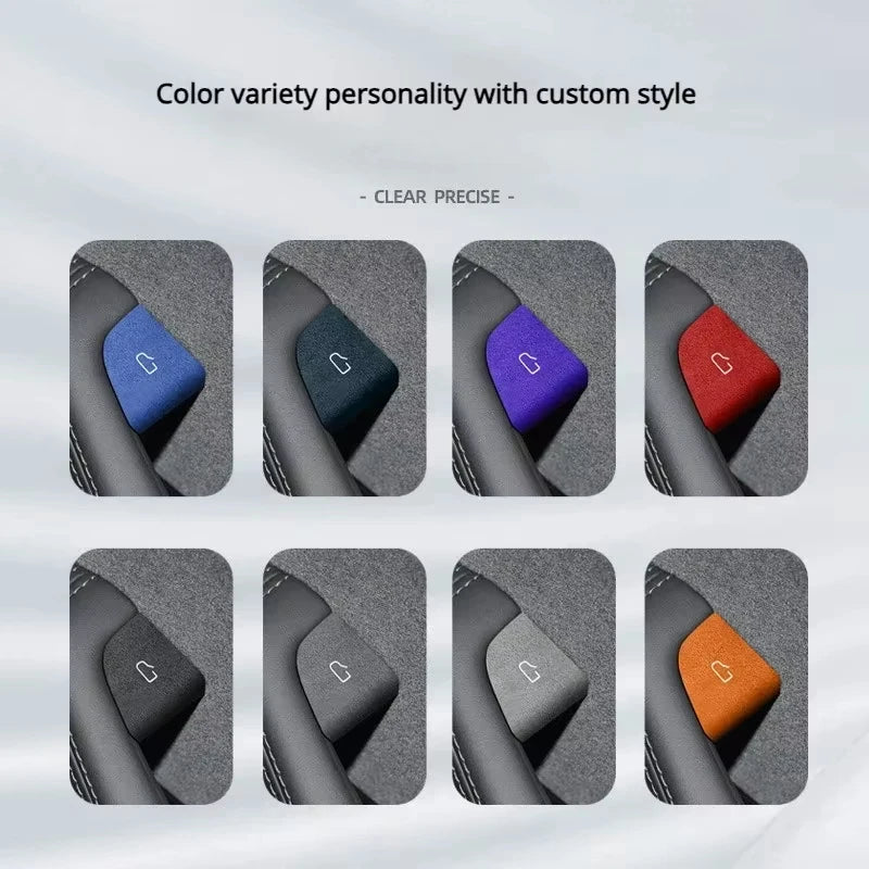 Alcantara Suede Door Switch Sticker – Tesla Model 3 Highland 2024 Car Interior Sticker QXL