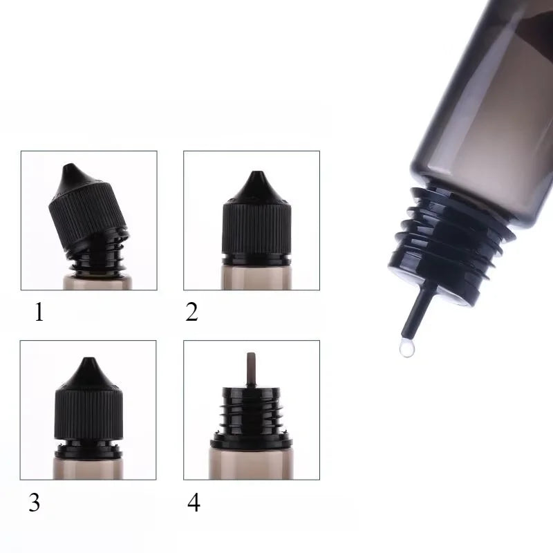 20-Pack Squeezable PET Dropper Bottles 10–120ml | Oil & Liquid Dropper Bottle Set QXL