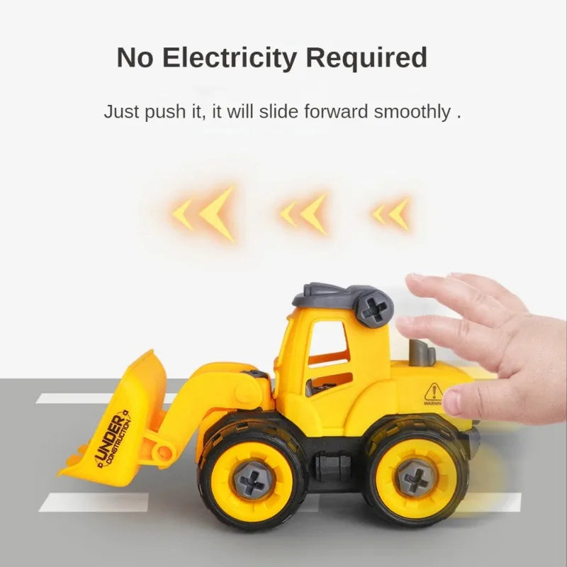 Kids DIY Screw Construction Vehicle Toy – Build & Play Set DIY Assembly Toy QXL