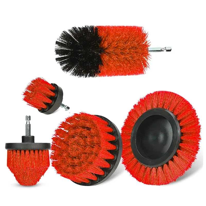 EAFC 3/5-Piece Drill Scrubber Brush Kit | Nylon Cleaning Set Drill Scrubber Brush Kit QXL