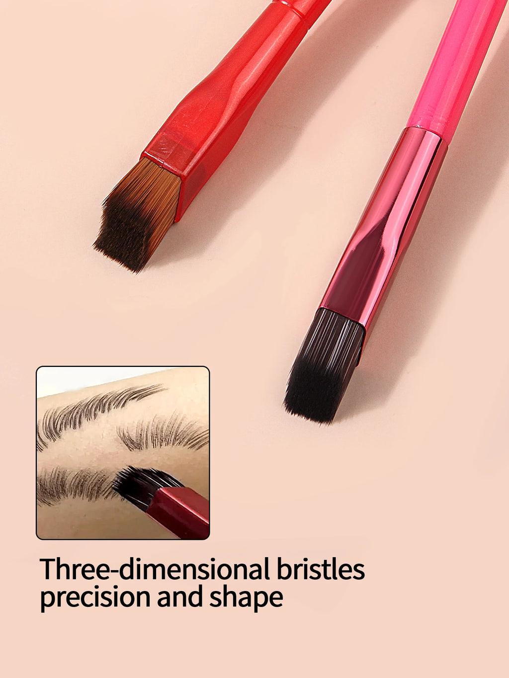 KOSSHOW 2-Pack Angled Eyebrow & Concealer Brush Set Eyebrow Makeup Brush QXL