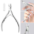 Professional Stainless Steel Cuticle Nipper | Manicure Pedicure Cuticle Nipper QXL Silver
