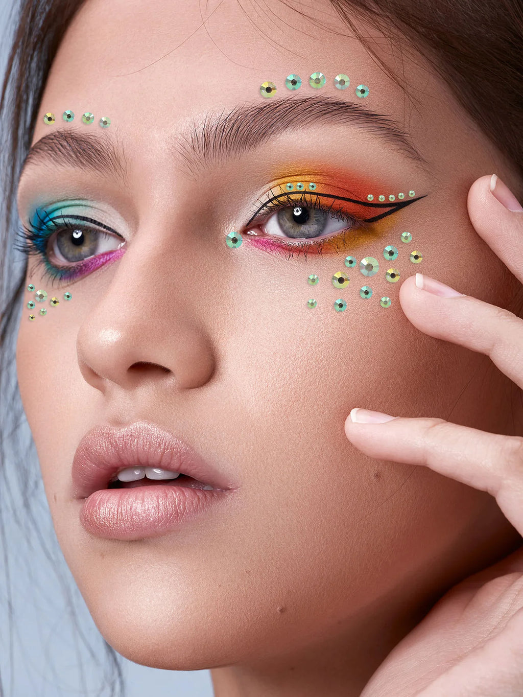 900-Pc Rainbow Face Gems & Rhinestones | Festival Jewels Face Gems & Rhinestones QXL