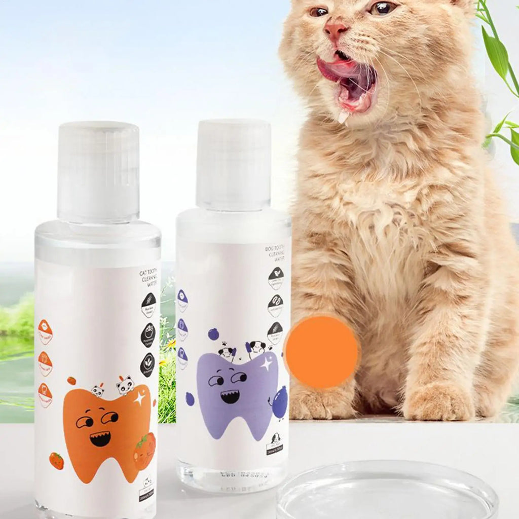 200ml Pet Dental Water Additive – Dog & Cat Teeth Cleaner Pet Dental Additive QXL