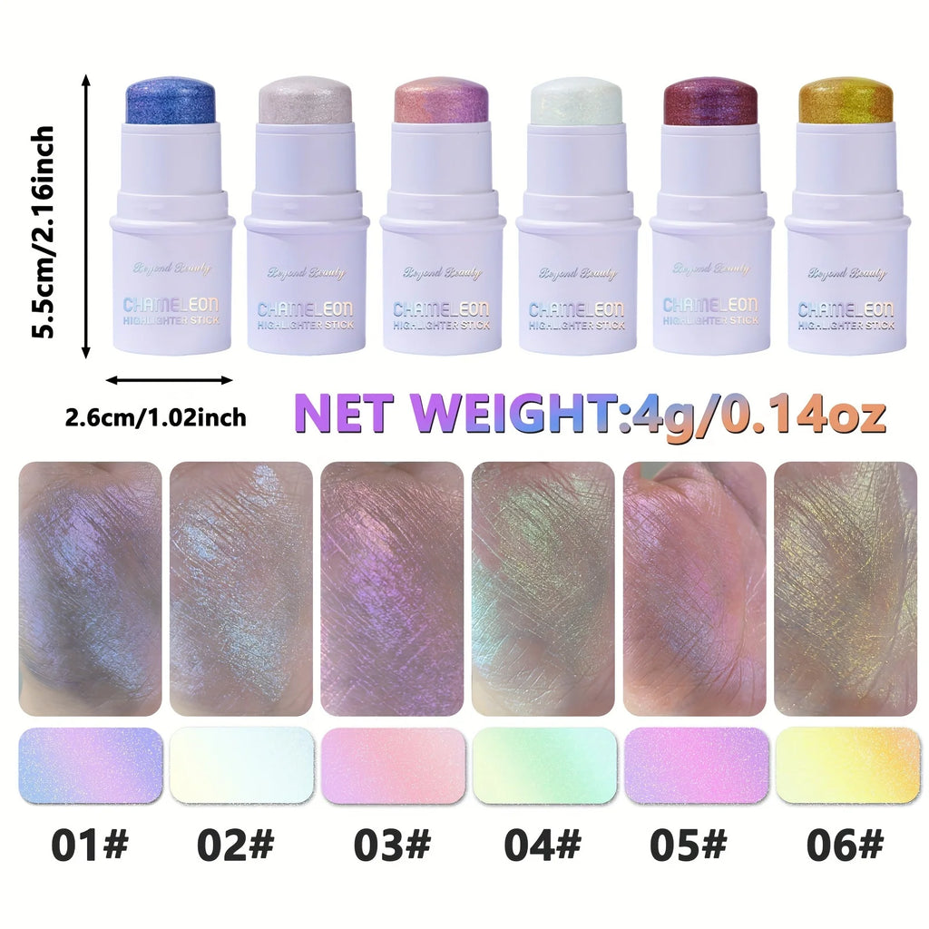 BEYONDBEAUTY Holographic Glitter Highlighter Stick | Face & Body Glitter Highlighter Stick QXL