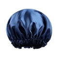 Satin Sleep Bonnet | Adjustable Hair Cap for Women Satin Hair Bonnet QXL Dark blue
