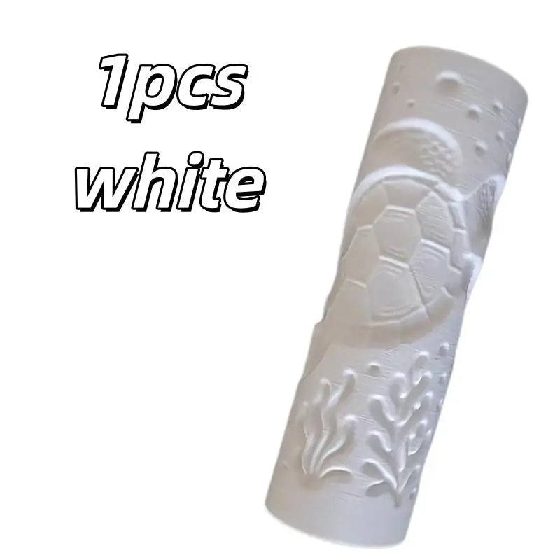 Seamless Clay Texture Roller – Sea, Grass & Marine Patterns Clay Texture Roller QXL 1pcs white