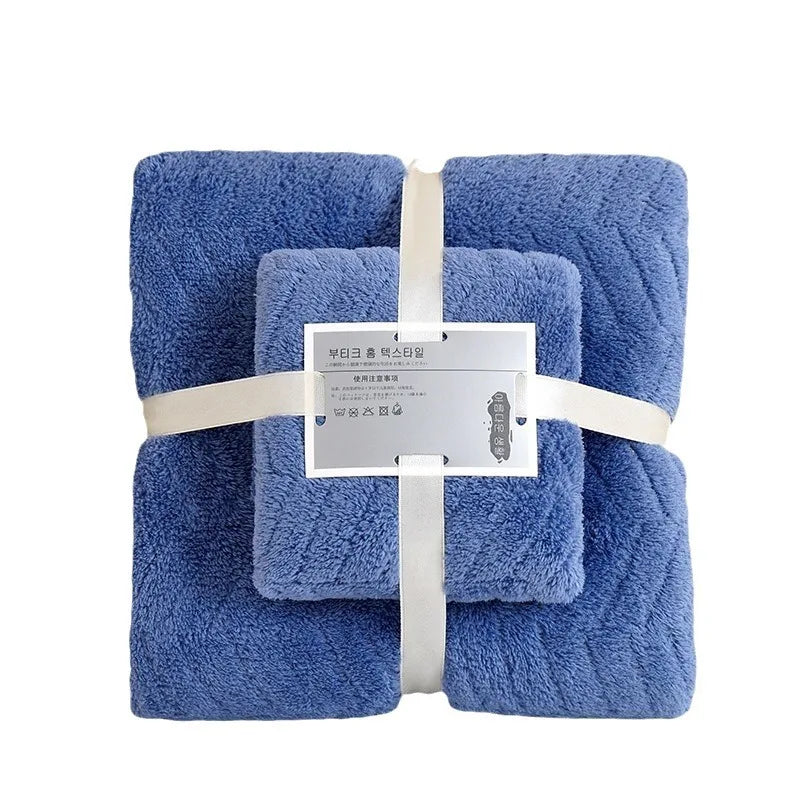Soft Bath Towel Set | Absorbent Quick-Dry Shower Towel Bath Towel Set QXL