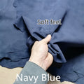 Navy Blue Sheepskin Leather Fabric 0.6–1mm | DIY Whole Hide Leather Craft Fabric QXL Navy Blue 19x30cm China Mainland