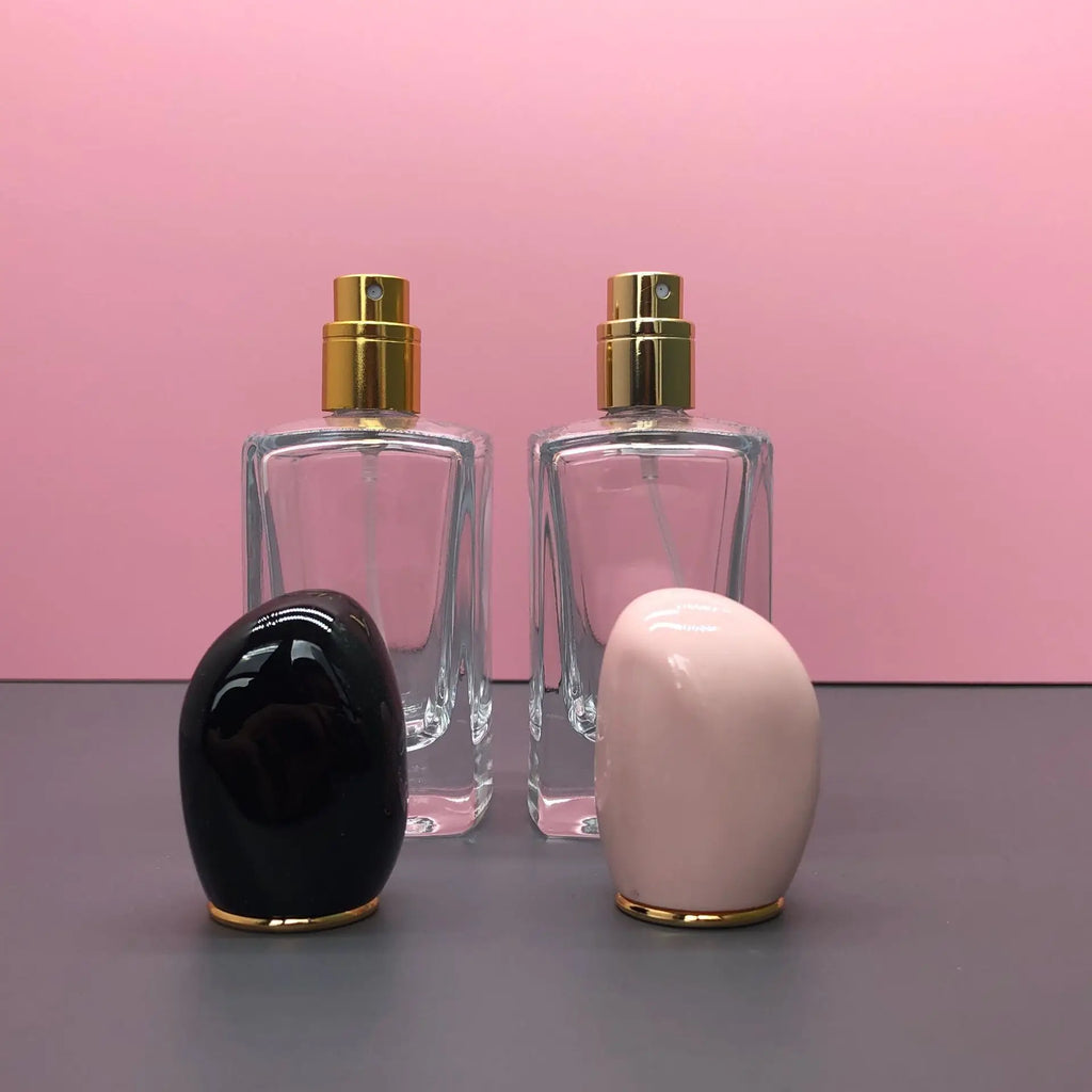 50ml Square Glass Perfume Spray Bottle | Refillable Atomiser Perfume Spray Bottle QXL