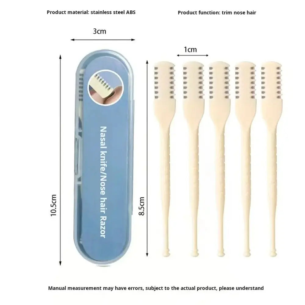 Manual Nose Hair Trimmer | Washable Double Head Nasal Razor Nose Hair Trimmer QXL