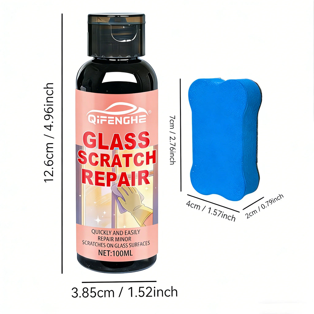100ml Glass Scratch Repair Solution | Car & Home Glass Glass Scratch Repair QXL