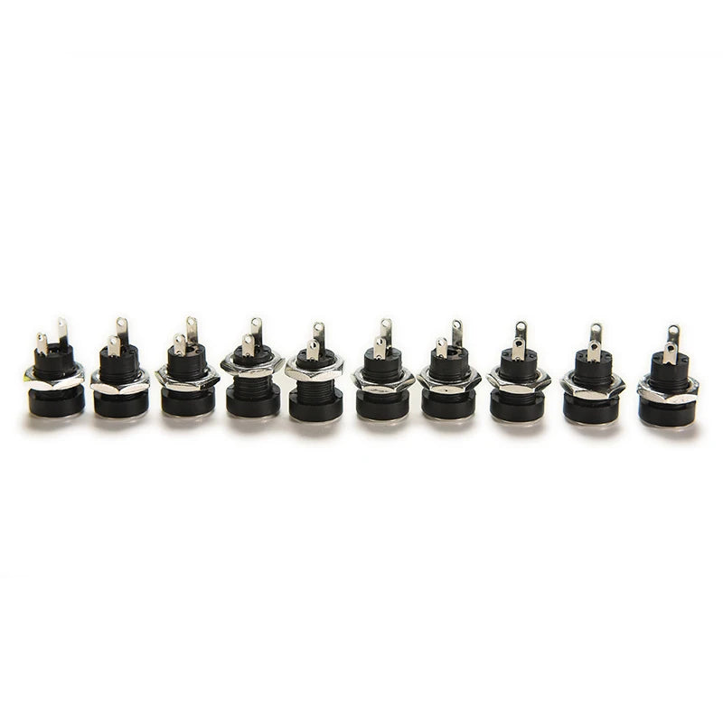 10-Pack DC Power Jack Female Panel Mount Connector 5.5x2.1mm DC Power Connector QXL 10pcs