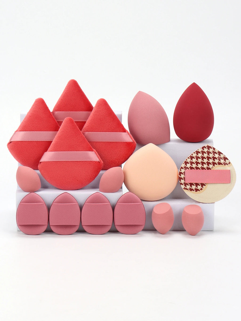 16-Piece Cat Makeup Sponge & Powder Puff Set | Cotton Candy Makeup Sponge Set QXL YELLOW