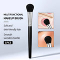 KOSSHOW Blush Makeup Brush – Wood Handle, Nylon Bristles Blush Makeup Brush QXL black