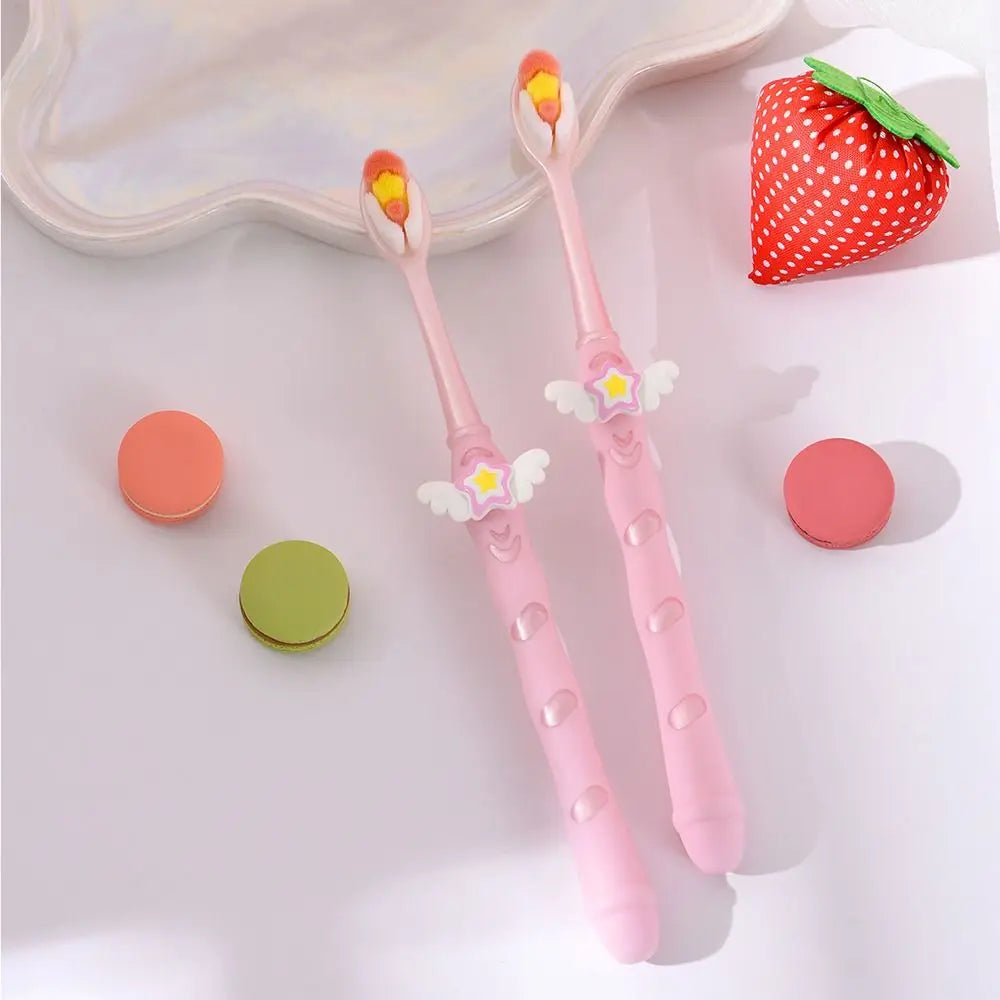 Fairy Stick Wide-Head Soft Bristle Toothbrush | Portable Soft Bristle Toothbrush QXL