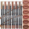 6-Pc Matte Waterproof Lip Liner & Lipstick Combo Set Lip Liner & Lipstick Set QXL 6pcs black