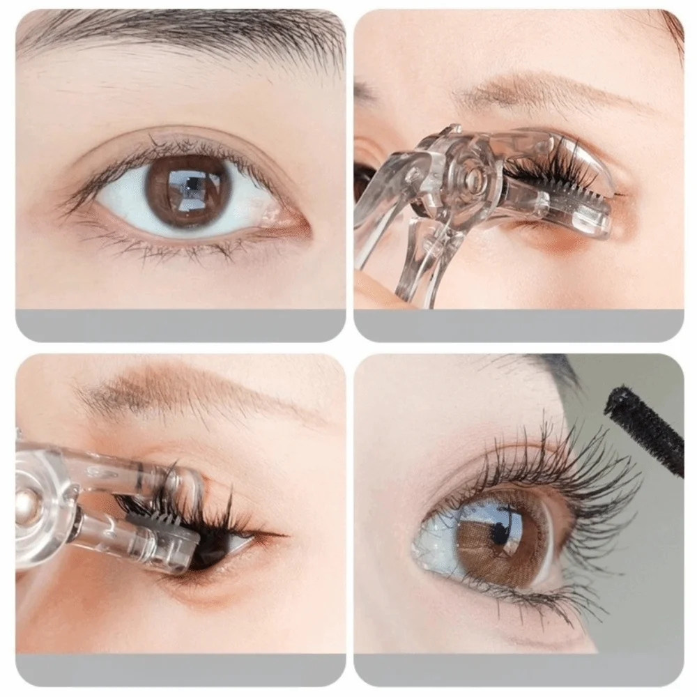 Wide-Angle Eyelash Curler | Long-Lasting One-Clip Lash Tool Eyelash Curler QXL