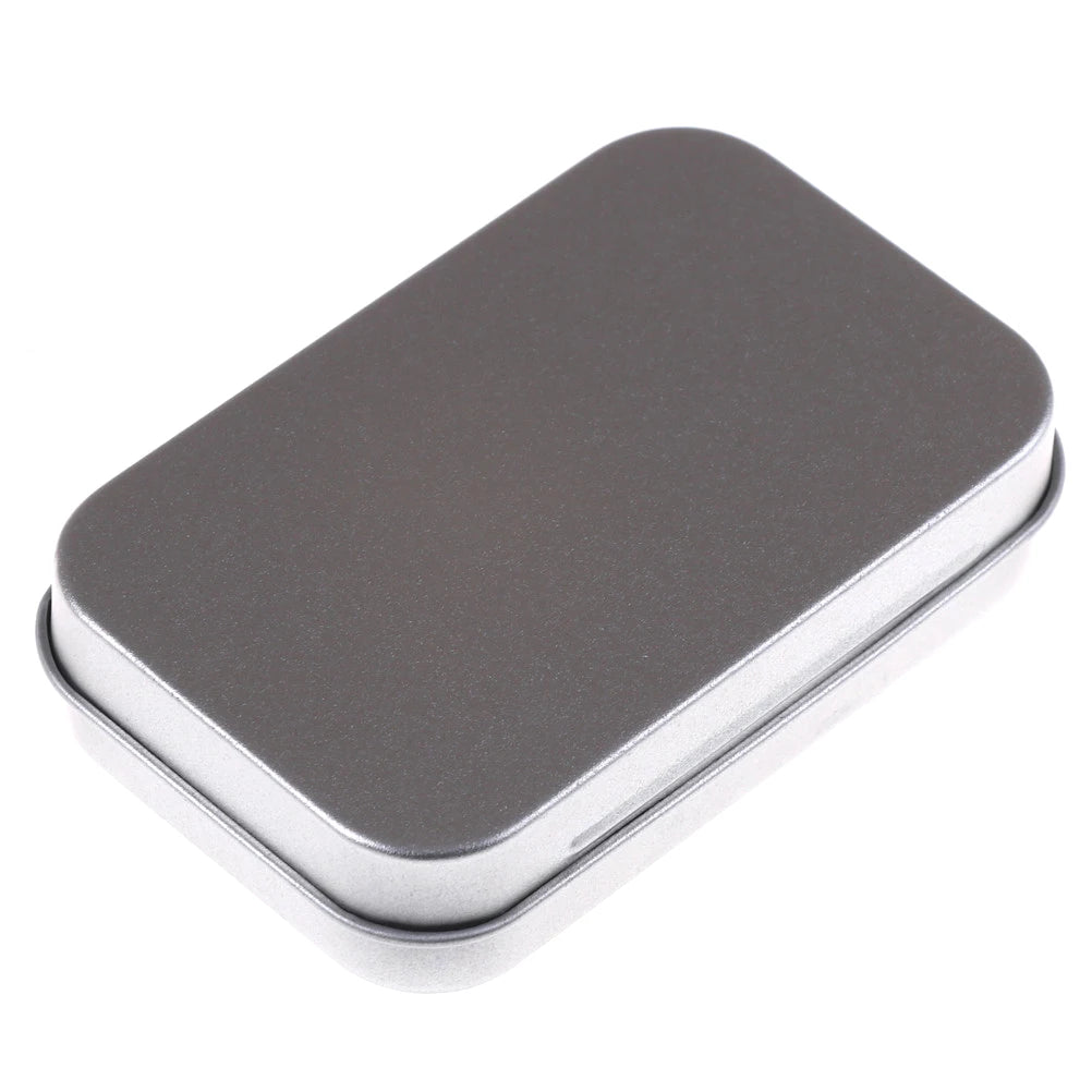 Metal Tin Flip Storage Box 95×60mm | Coins, Keys & Candy Tin Storage Box QXL