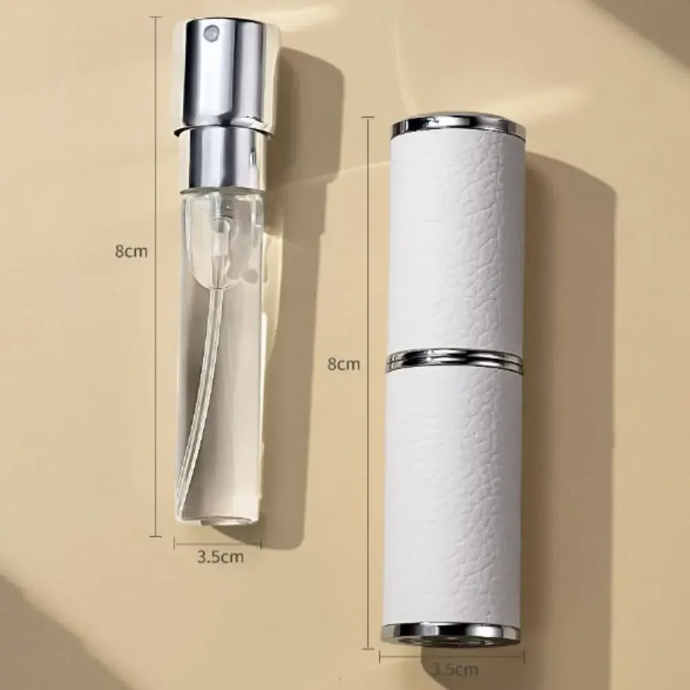 8ml Refillable Leather Perfume Atomizer | Mini Travel Spray Bottle Perfume Atomizer QXL