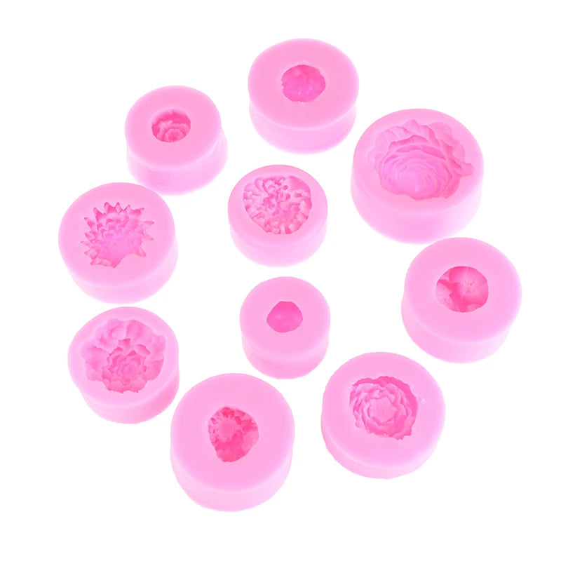 Silicone Flower Mold – Cake, Soap, Candle & Candy Making Silicone Craft Mold QXL