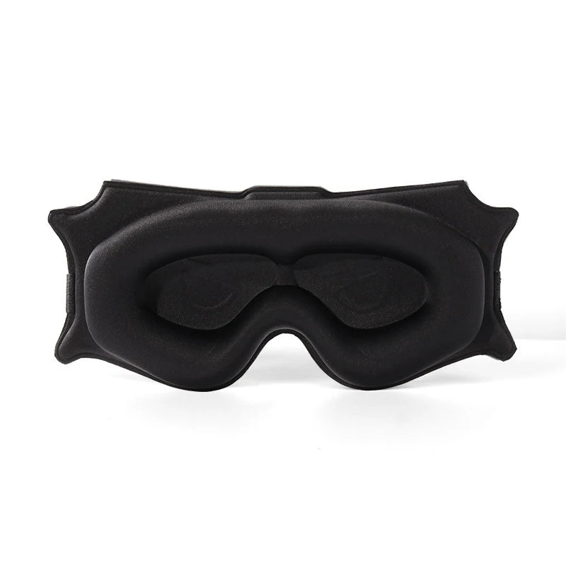 3D Contoured Sleep Mask – Memory Foam Eye Mask for Travel Sleep Eye Mask QXL Black