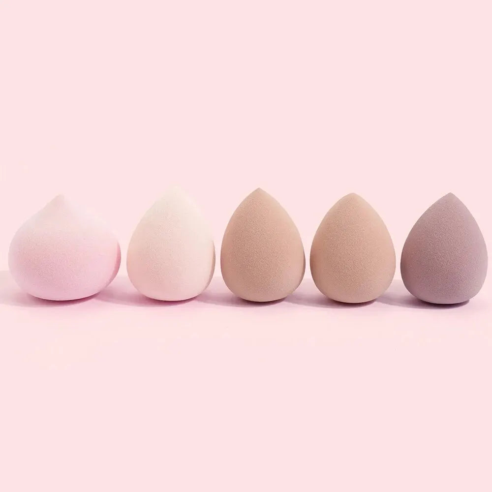 MAANGE 5-Pc Makeup Sponge Blender Set | Dry & Wet Beauty Puffs Makeup Sponge Set QXL