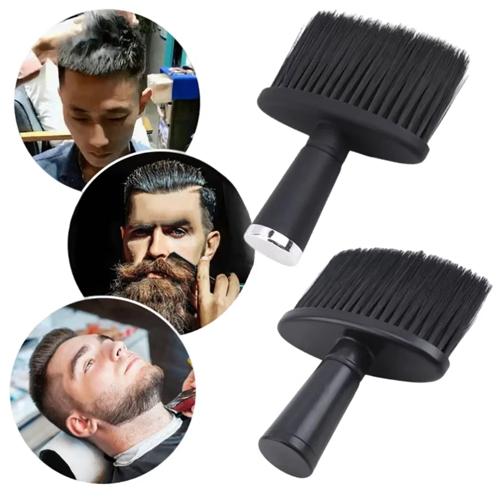 2-Piece Men's Hair Cutting & Neck Cleaning Brush Set Hair Styling Brush Set QXL