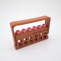 6-Hole Endo File Counter Rack | Autoclavable Dental Organizer Dental File Organizer QXL Orange