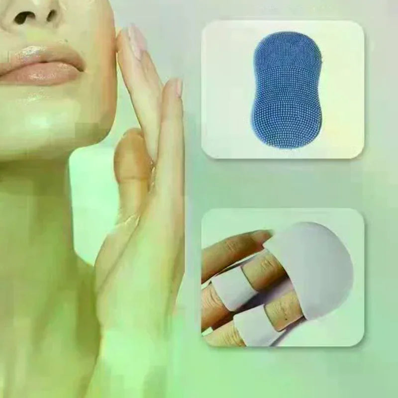 Silicone Face Cleansing Brush | Soft Deep Exfoliating Scrubber Facial Cleansing Brush QXL