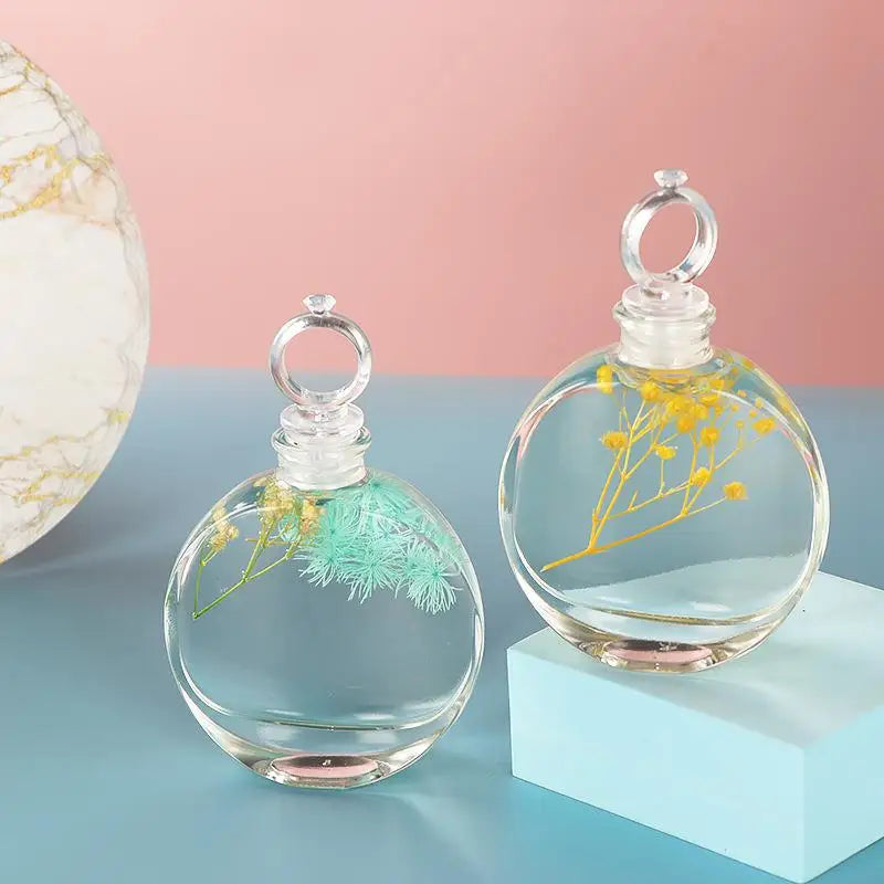 100ml Round Glass Bottle with Stopper | Perfume & Essential Oils Glass Perfume Bottle QXL