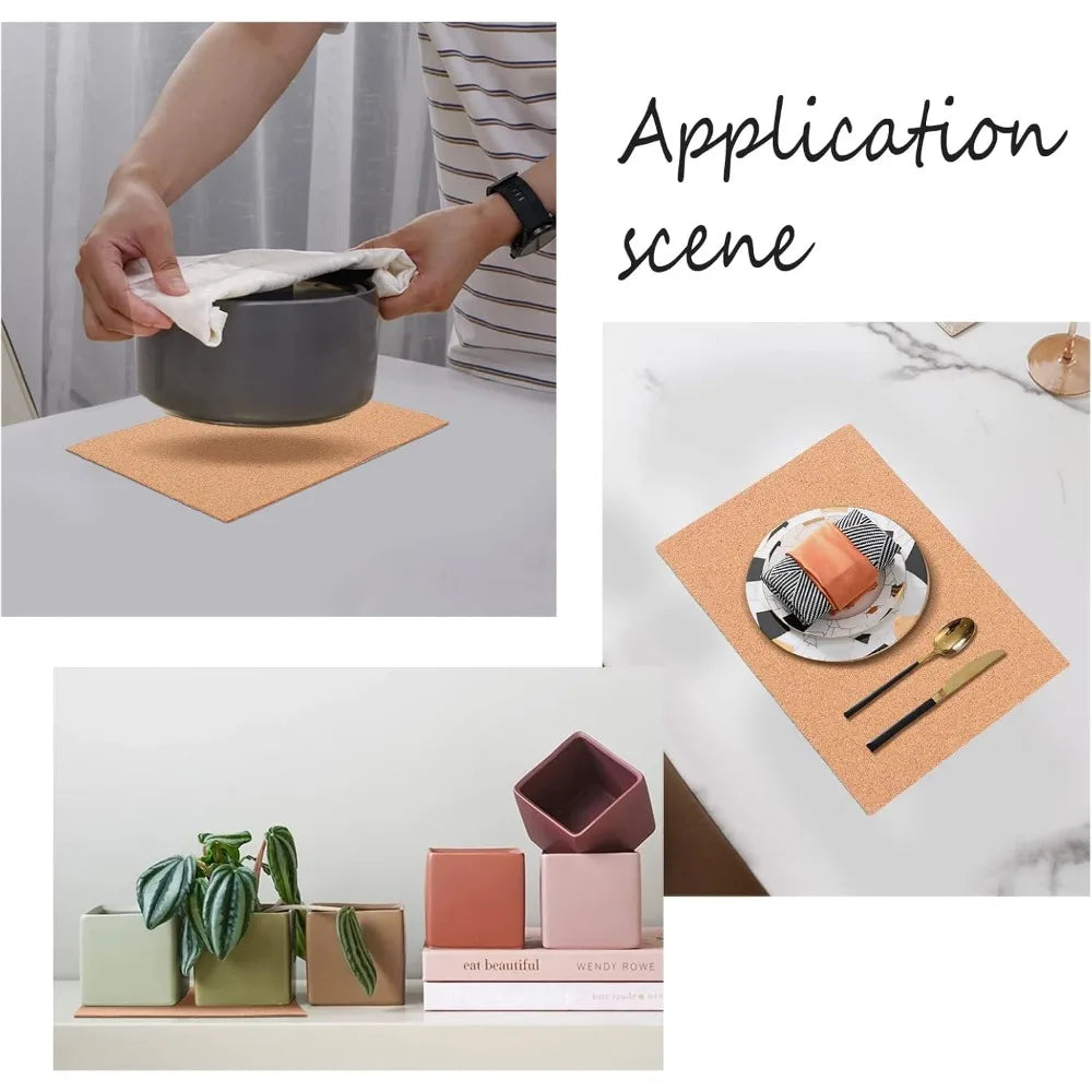 A4 Cork Sheets 10-Pack | 2mm Thick DIY Tiles & Coasters Cork Craft Sheets QXL