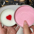 Makeup Brush Cleaner Soap & Silicone Mat – Deep Clean Tin Brush Cleaner Soap QXL 1PC