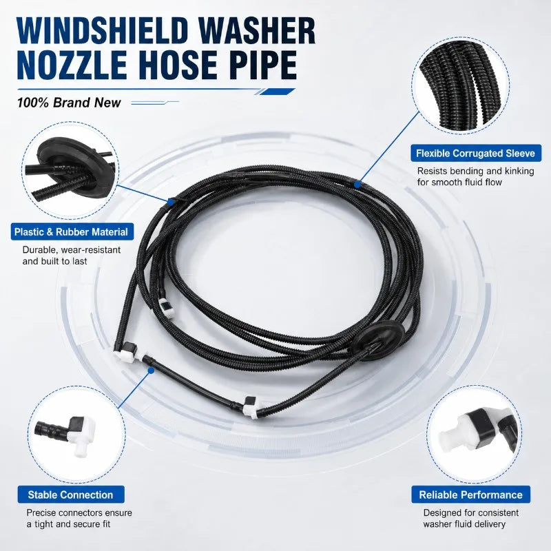 VW Windshield Washer Hose 1J0955751D – Golf Jetta Passat Washer Fluid Hose QXL