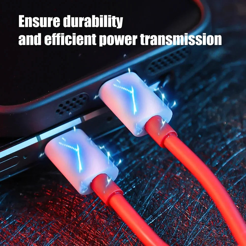 65W 6A USB-C SuperVOOC Fast Charging Cable for OnePlus USB-C Charging Cable QXL