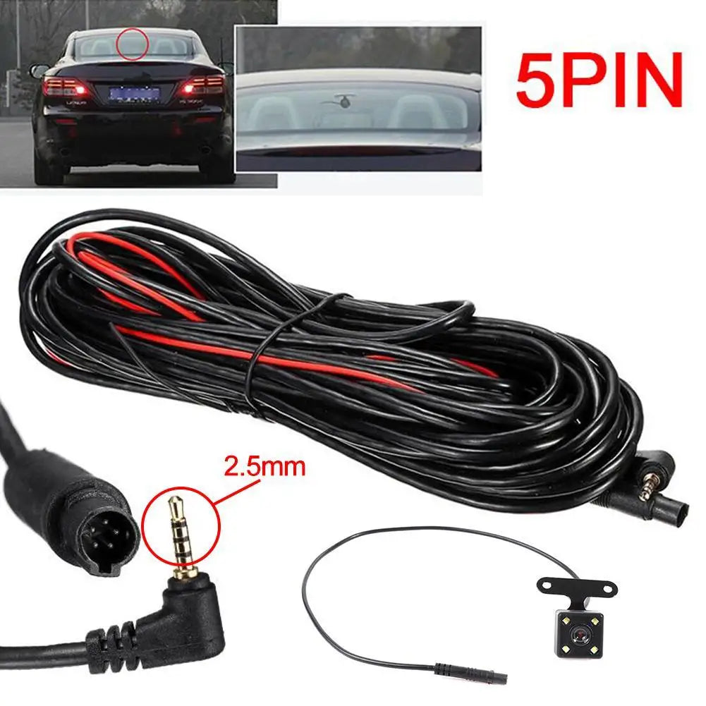HD Reversing Camera 5-Pin Night Vision 4 LED IP67 Waterproof Reversing Camera QXL