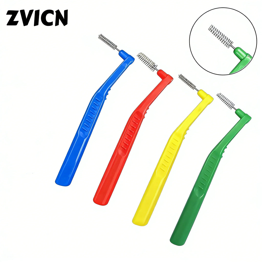 20-Pack Angled Interdental Brushes – Soft Bristles for Braces Interdental Brush QXL