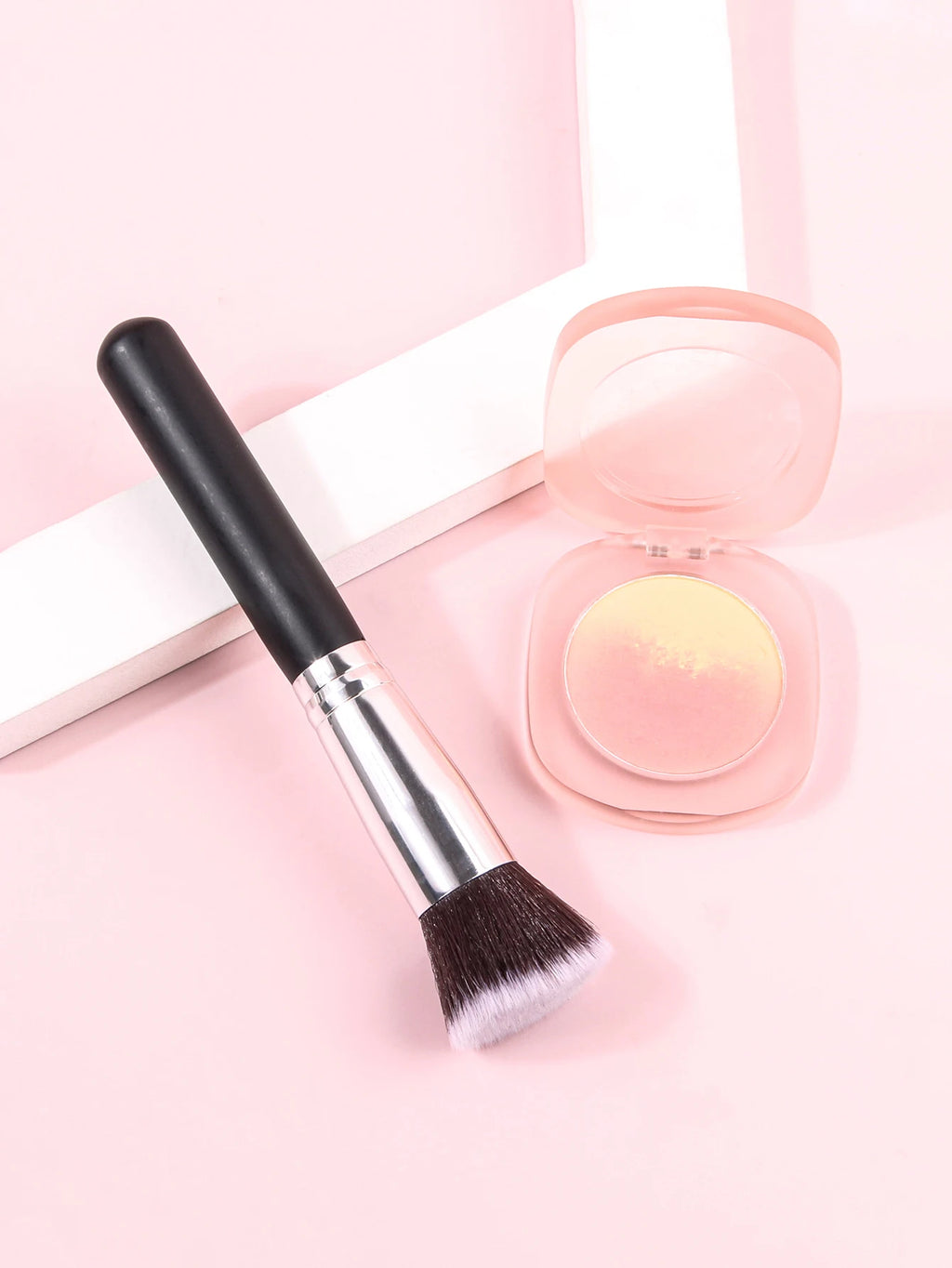KOSSHOW Flat Top Makeup Brush – Blush, Contour & Foundation Makeup Brush QXL