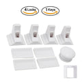 Magnetic Baby Safety Locks – Invisible Cabinet & Drawer Latches Baby Safety Lock QXL 4 Locks 1 Keys