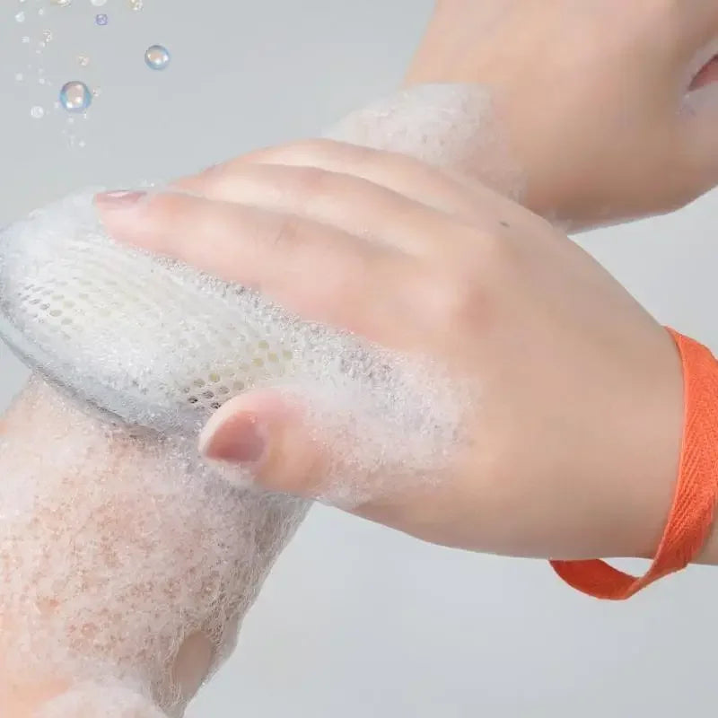 Double-Sided Mesh Soap Bag | Foaming Net Body Exfoliator Mesh Soap Bag QXL