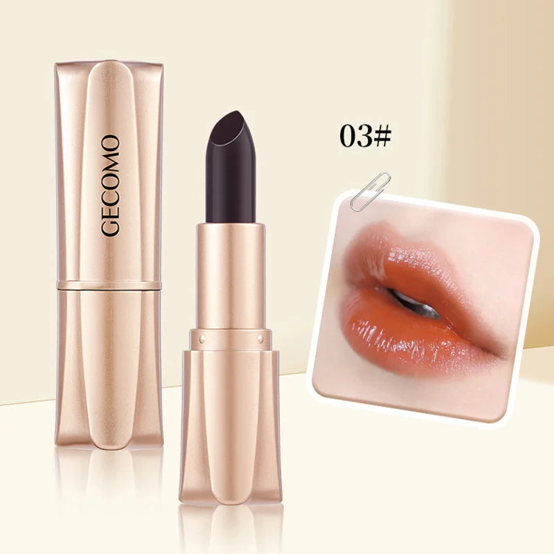 GECOMO Black Magic Color-Changing Lipstick | Moisturizing Gloss Color-Changing Lipstick QXL 03