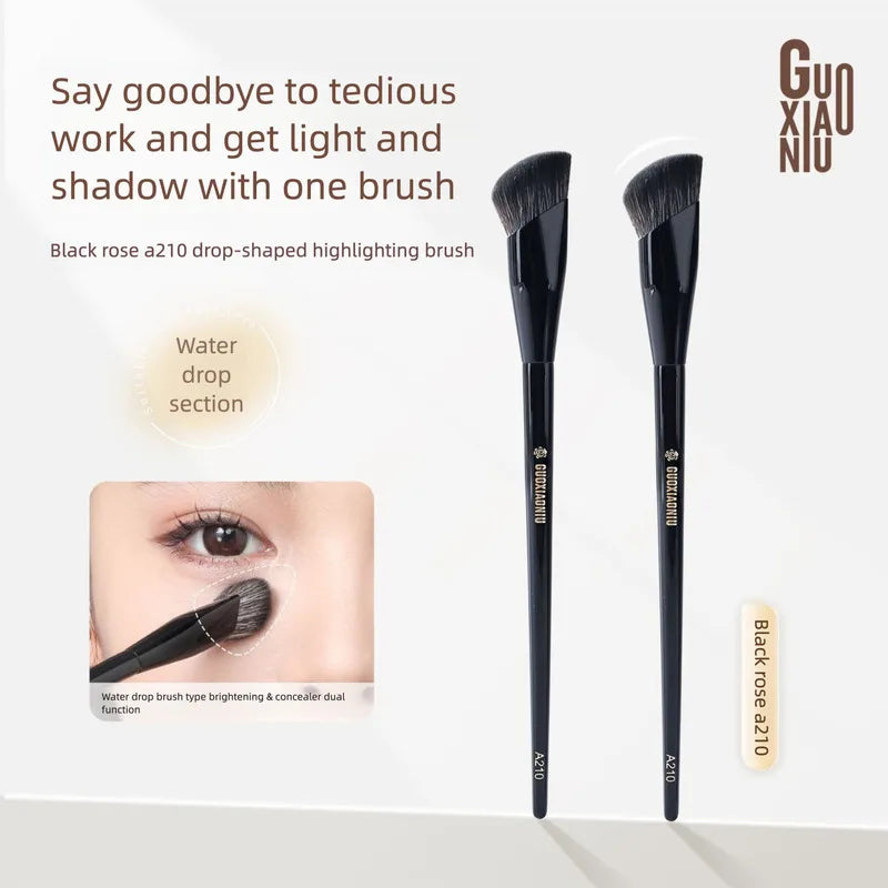 Brightening Concealer & Highlighter Brush | Soft Synthetic Concealer Makeup Brush QXL