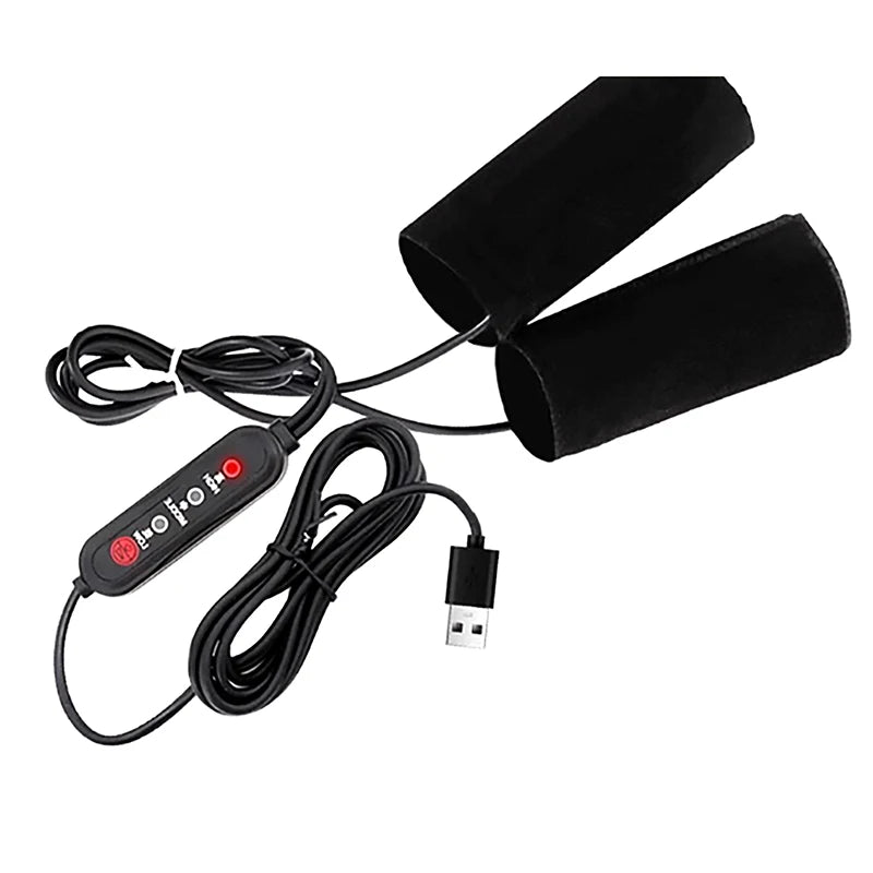 USB Heated Motorcycle Handlebar Covers | 3-Speed Grip Warmer Heated Handlebar Cover QXL