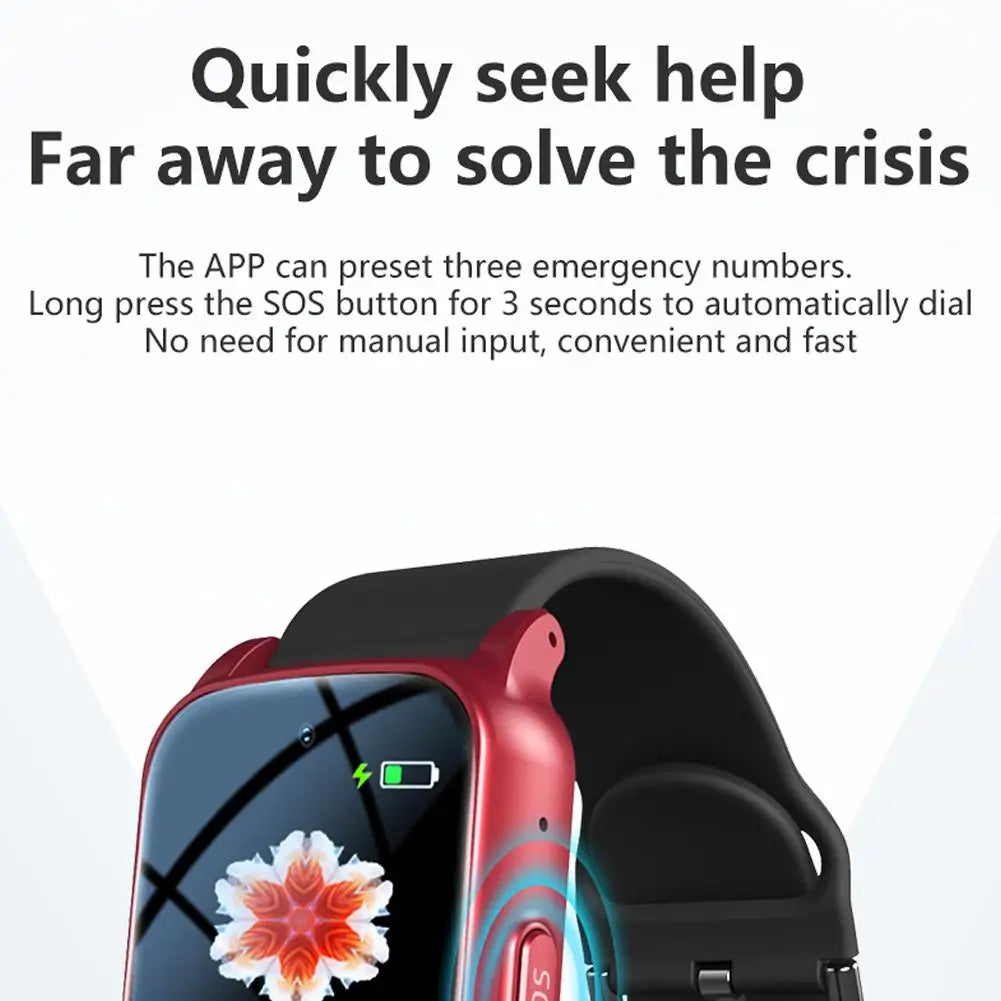 GPS Smart Watch for Seniors | SOS, Heart Rate & IP67 Senior GPS Smart Watch QXL