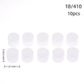 10-Pack Plastic Flap Bottle Caps 18/20/24mm – Lotion & Toner Cosmetic Bottle Caps QXL R18 White